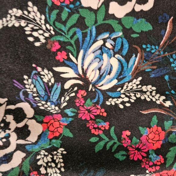 Anthropologie Pilcro Black Denim Floral Print Skinny W27 - Picture 6 of 9